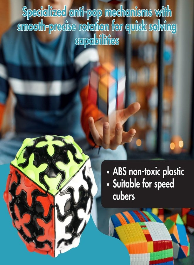 aCADZO Gear Sphere 3x3 Gear Structure Brain Teaser Puzzle Cube Collection for Kids, Suitable for Brain Development and Puzzle Games (3×3 Gear Ball) - Image 2